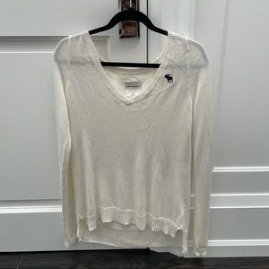 Abercrombie kids, white, XL sweater